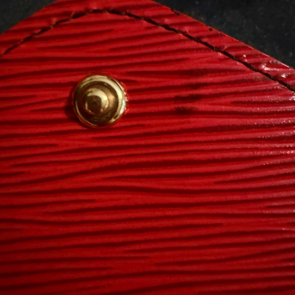 Authentic Louis Vuitton Carnime Red Epi Art Clutch - Picture 10 of 17